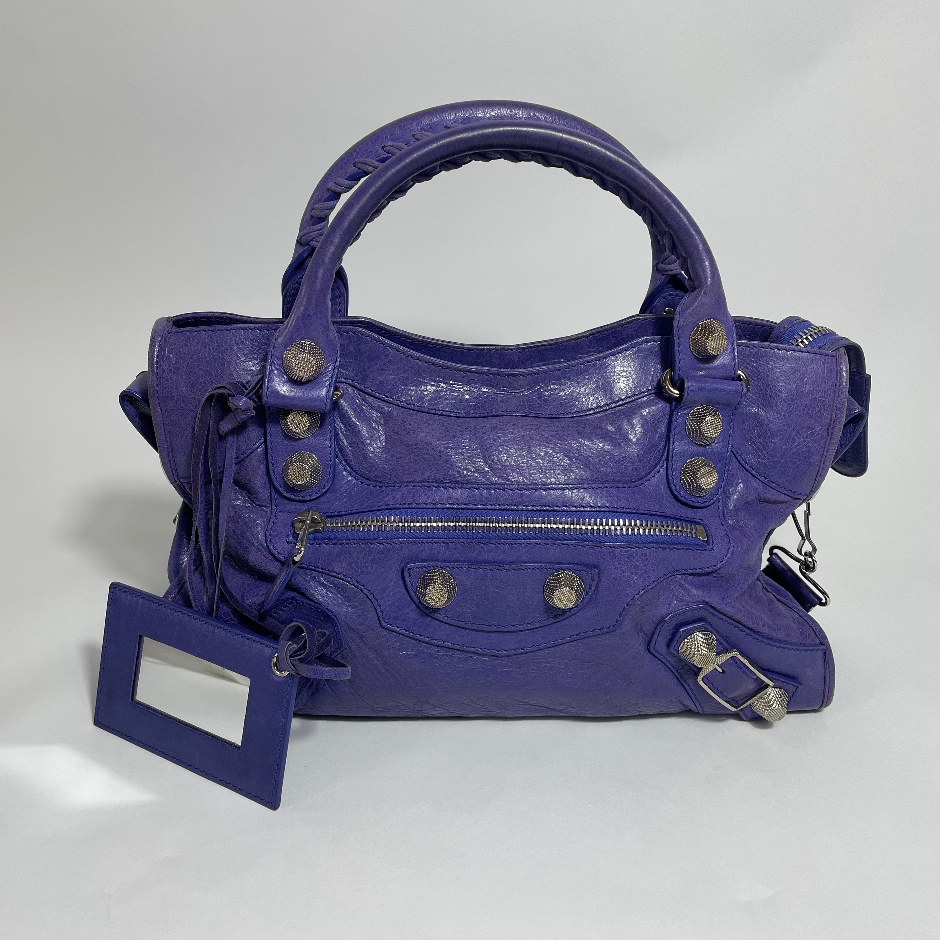 Balenciaga motorcycle discount bag purple