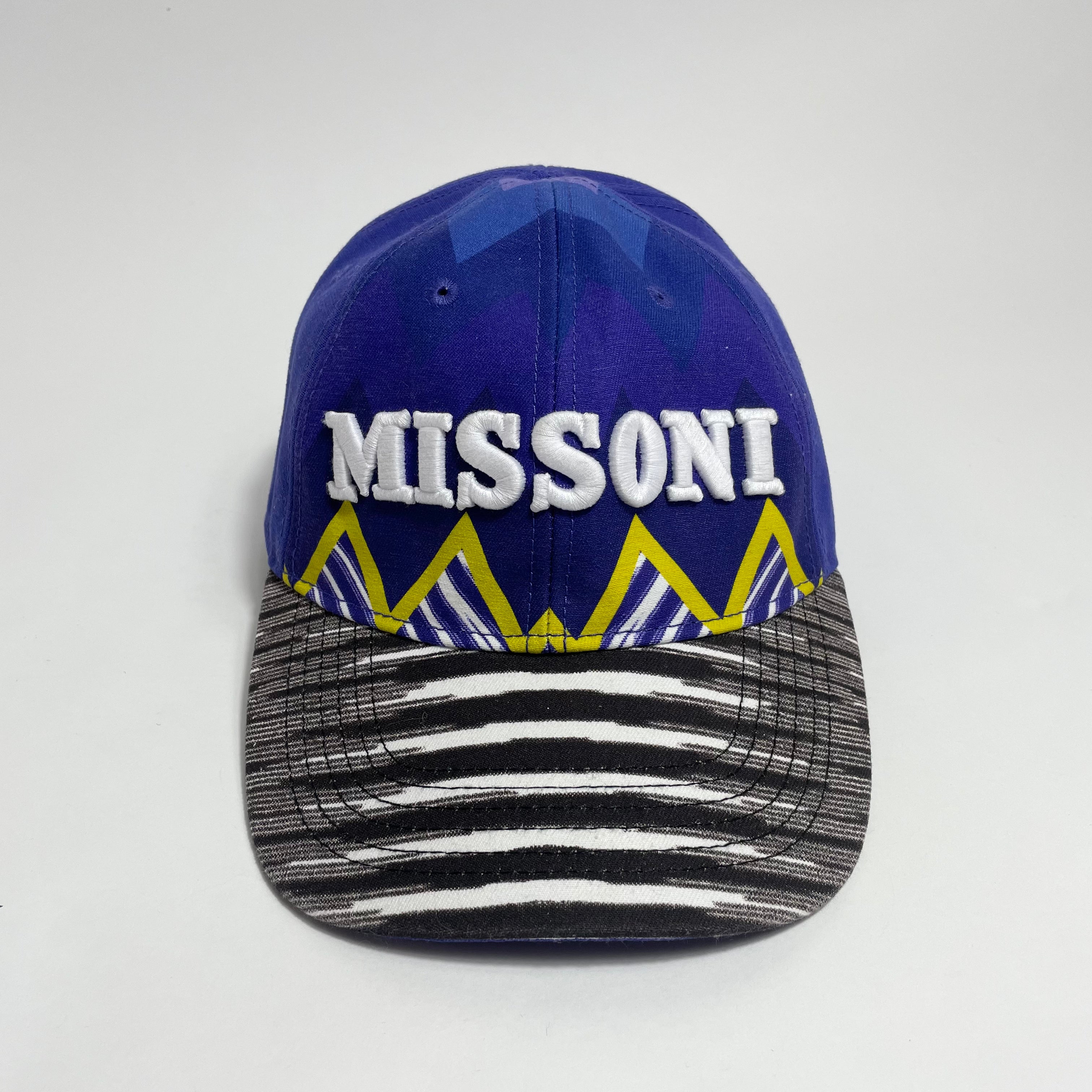 MISSONI Logo Zig Zag on sale Baseball Hat Cap One Size Adjustable Made in ITALY NEW $305