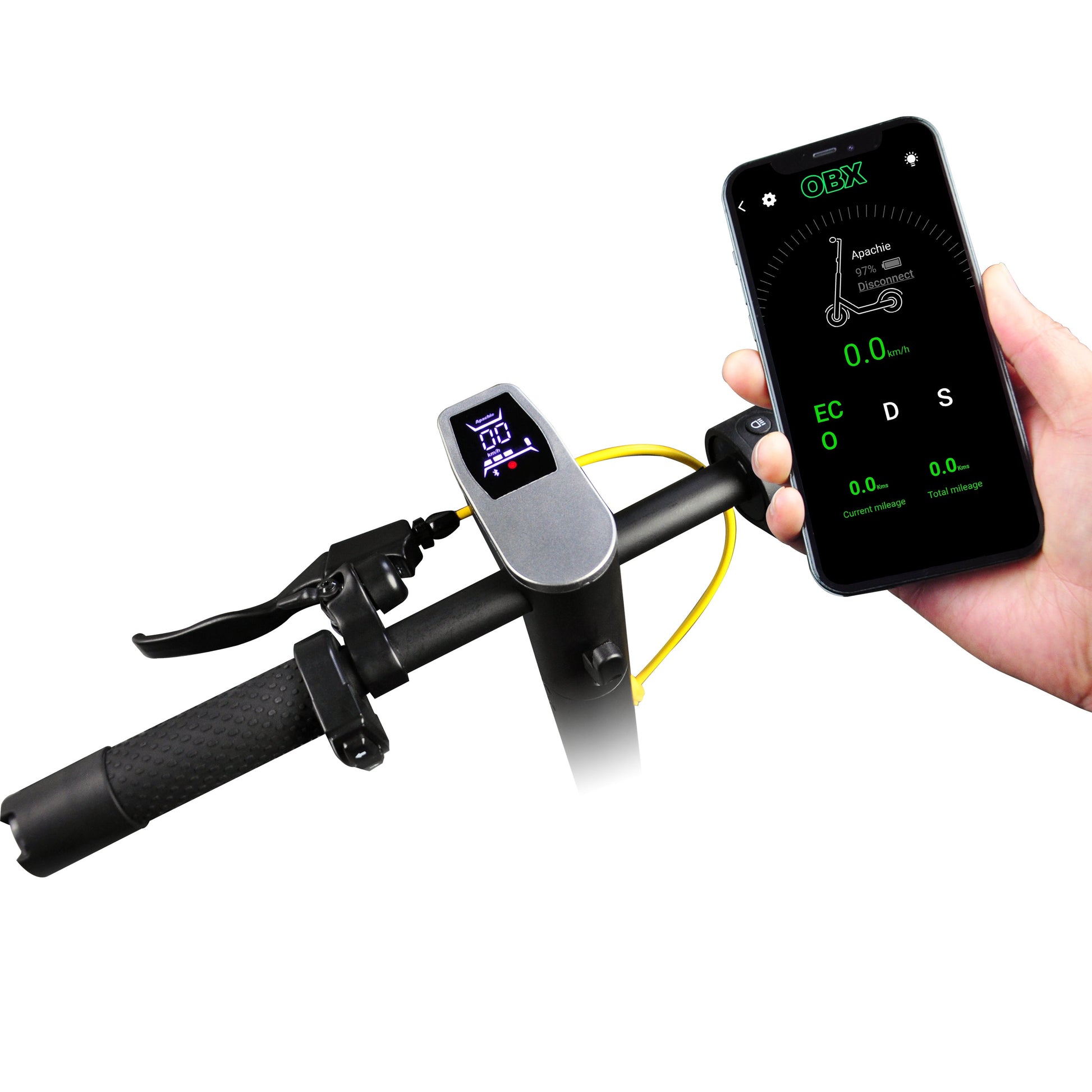 Apachie 500W Pro Edition Adult Electric Scooter - YELLOW