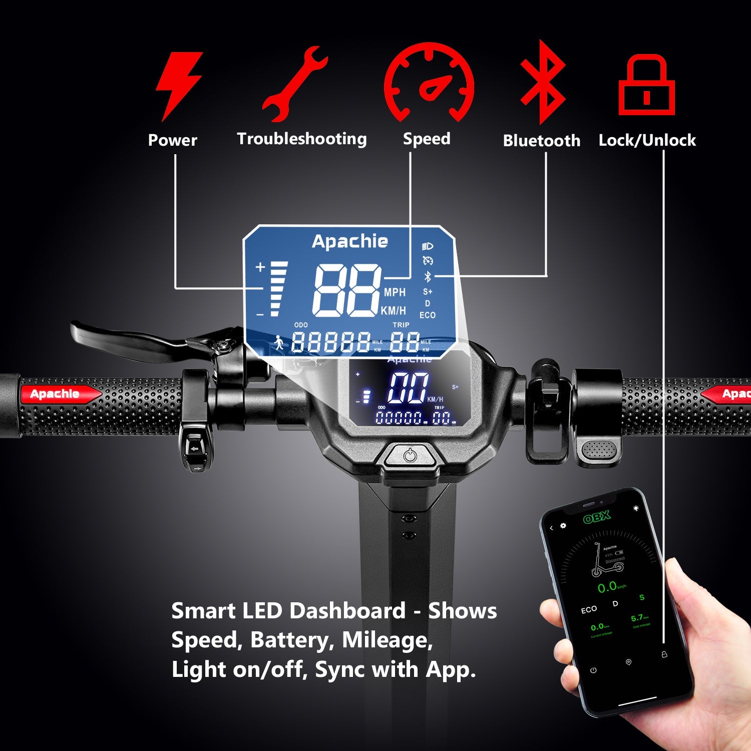 Apachie 500W XTS Adult Electric Scooter