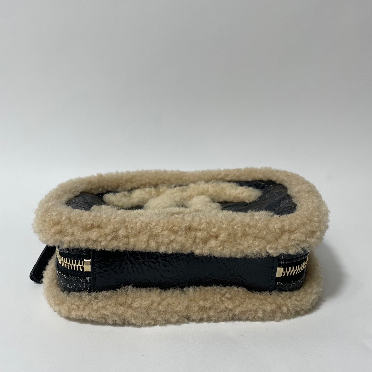 Chanel Mania Shearling Womens Bumbag