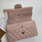 Chanel Classic Pink White gold Small