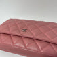 Chanel Women Wallet On Chain Pink Lambskin