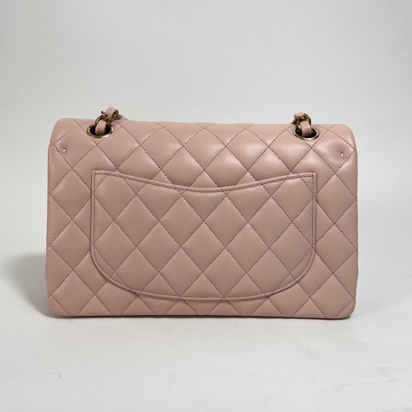 Chanel Classic Pink White gold Small